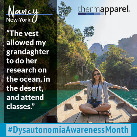 Cooling Solutions. Thermapparel Testimonials. Now I Can. Cool Stories From Cool Customers Nancy